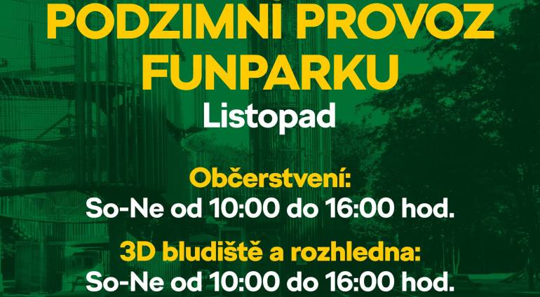 Podzimní provoz na FUNPARKU