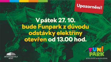 POZOR v pátek 27. 10.  2023 otevřeno až od 13:00 hod.